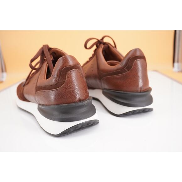 Allen Edmonds Emmett Brown Snuff Leather Lace up Casual SneakerSZ 11.5 New low